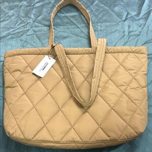 Vera Bradley Quilted Beige Tote